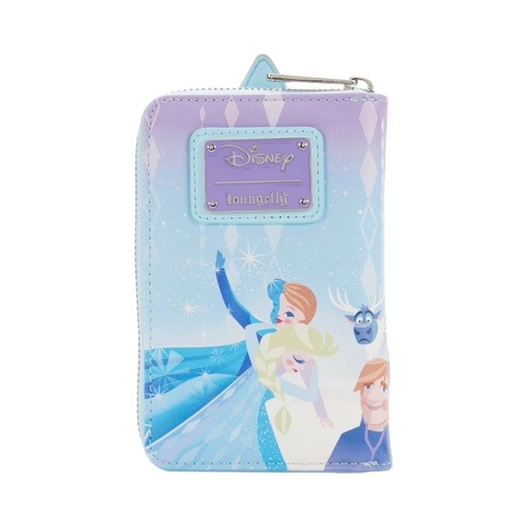 Loungefly Disney’s Frozen Princess Castle Zip Around Wallet w/ Olaf, Anna, Elsa - Picture 4 of 7